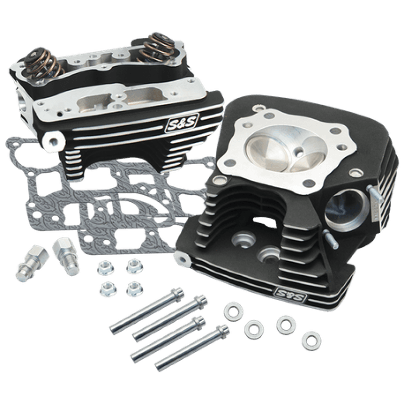 S&S Cycle — S&S Cycle 08-16 Touring Super Stock 79cc Cylinder Head Kit - Wrinkle Black - view 2