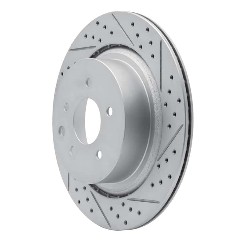 R1 Concepts — R1 07-15 Infiniti Q60 Rear Right Drilled & Slotted Geo-Carbon Rotor - view 2