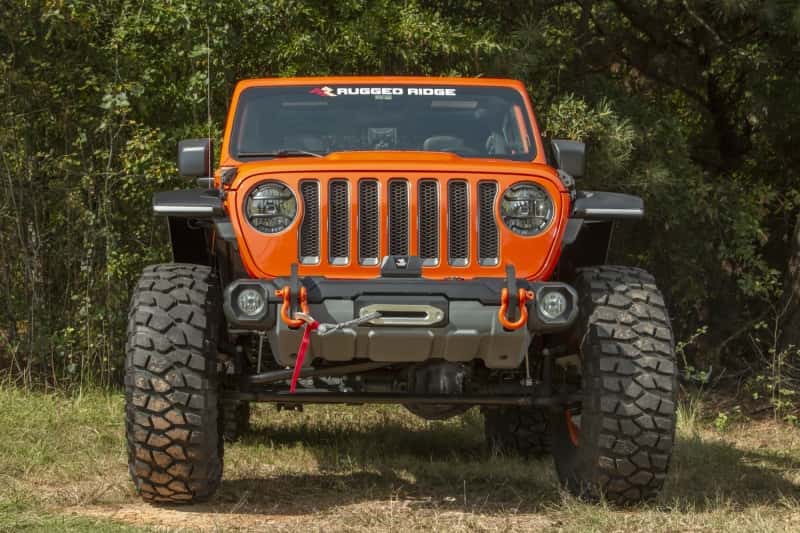 Rugged Ridge — Rugged Ridge Stubby Venator Front Bumper 18-20 Jeep Wrangler JL/JT
OFFROAD_BUMPERS
Bumper- Front - view 5