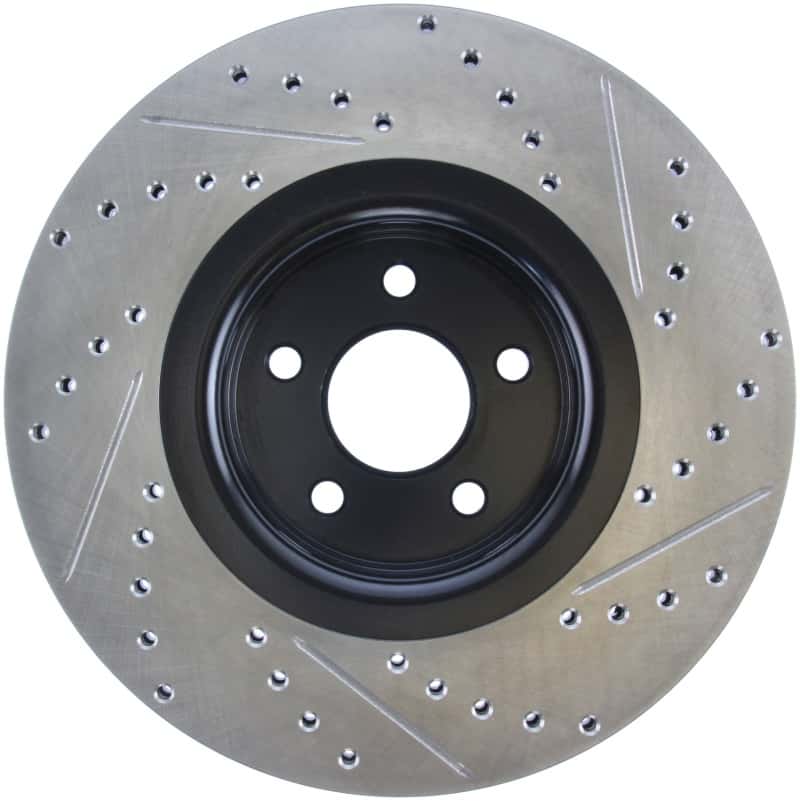Stoptech — StopTech 14+ Ford Focus ST w/ 335mm Brakes Front Right Slotted & Drilled Rotor
Slot/Drill Rotor - view 2