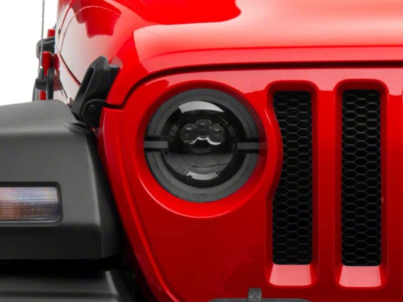 Raxiom — Raxiom 18-23 Jeep Wrangler JL Axial Series 9-In LED Angel Eye Headlights- Blk Housing (Clear Lens)
Headlights - view 11