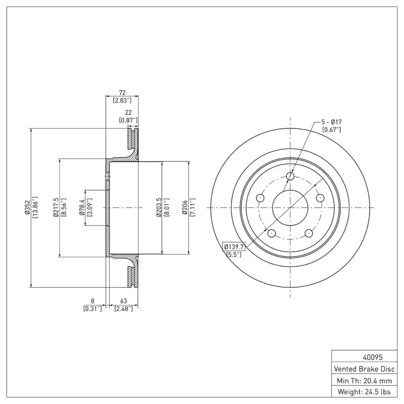 DFC — DFC 02-24 Chrysler Aspen Rear GeoSPEC Coated Rotor
DFC Brake Rotor - view 6