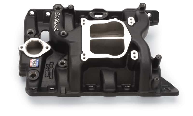 Edelbrock — Edelbrock Performer Pontiac Black
MANIFOLD - view 4