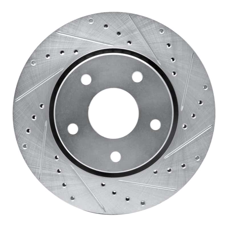 R1 Concepts — R1 08-16 Chrysler Town & Country Front Right Drilled & Slotted Silver Brake Rotor
R1 Brake Rotor Drill - view 1
