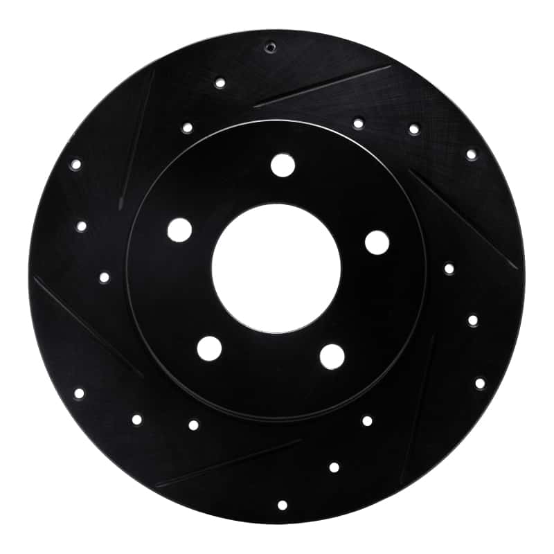 R1 Concepts — R1 92-05 Buick LeSabre Rear Left Drilled & Slotted Black Brake Rotor
R1 Brake Rotor Drill - view 1