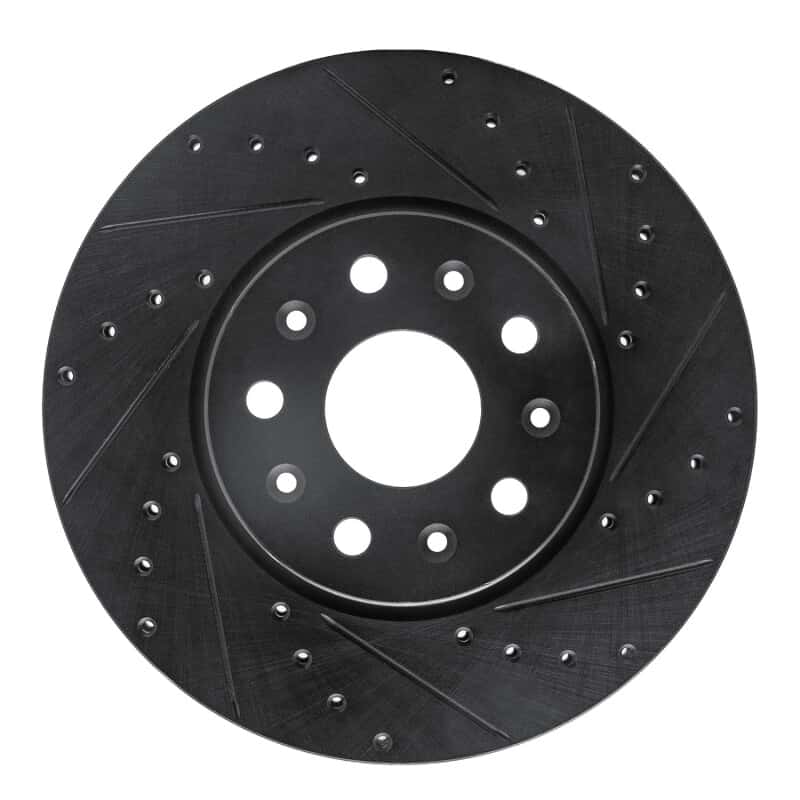 R1 Concepts — R1 16-25 Cadillac CT5 Front Right Drilled & Slotted Black Brake Rotor
R1 Brake Rotor Drill - view 1