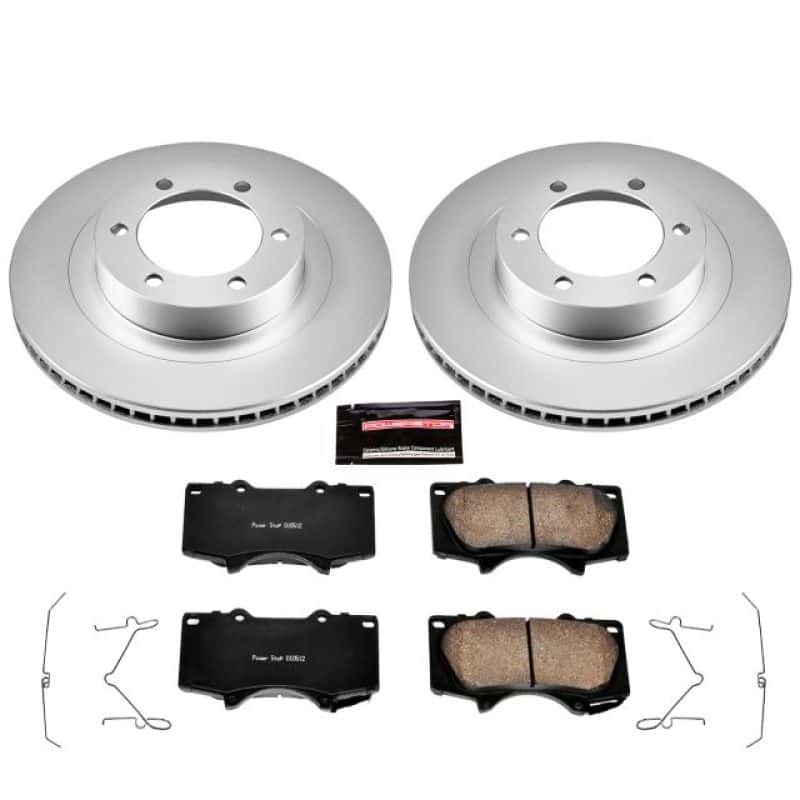 PowerStop — Power Stop 03-09 Lexus GX470 Front Z17 Evolution Geomet Coated Brake Kit - view 1