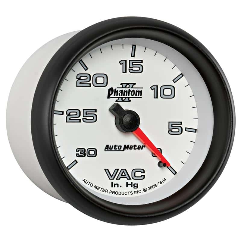 AutoMeter — AutoMeter Gauge Vacuum 2-5/8in. 30Inhg Mechanical Phantom II
2-5/8" VACUUM, 30 IN - view 5
