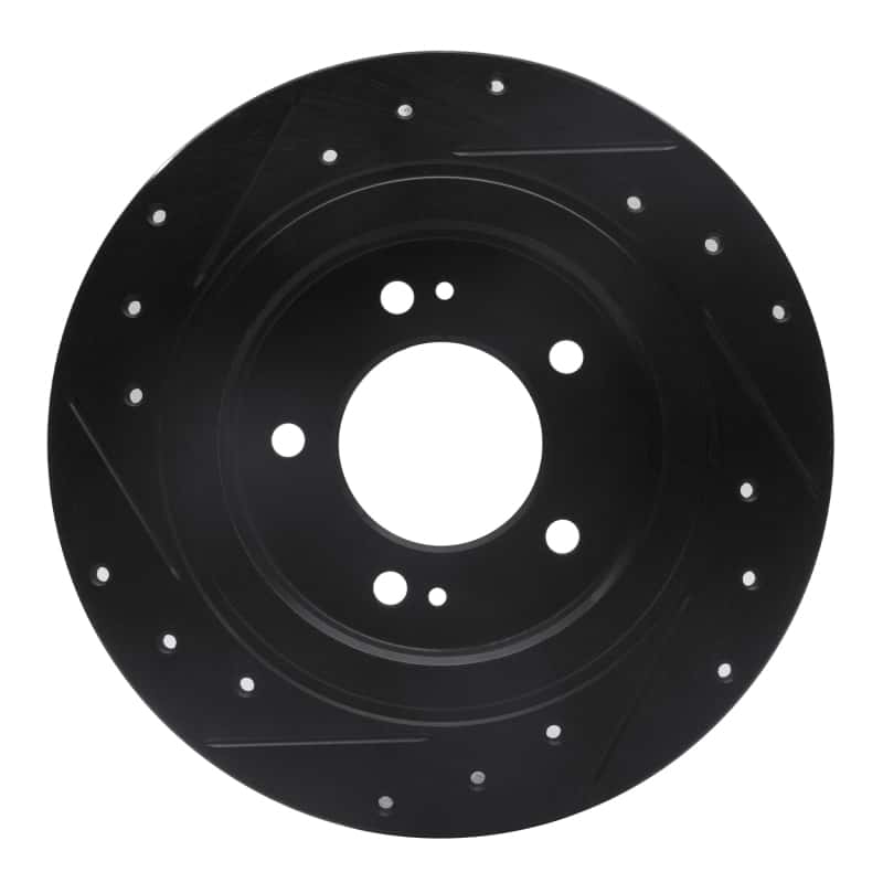 R1 Concepts — R1 13-25 Hyundai Elantra GT Rear Right Drilled & Slotted Black Brake Rotor
R1 Brake Rotor Drill - view 5