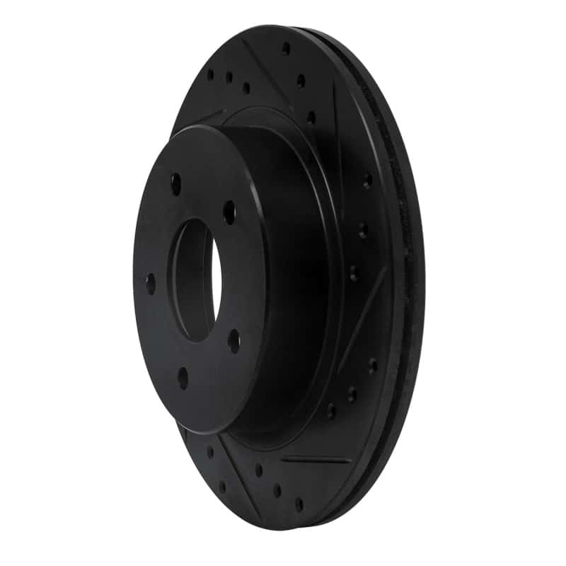 R1 Concepts — R1 87-89 Nissan 300ZX Turbo Rear Right Drilled & Slotted Black Brake Rotor
R1 Brake Rotor Drill - view 2