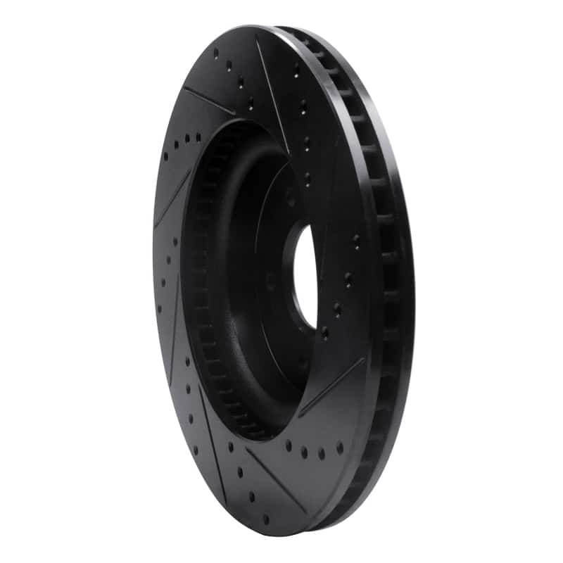 R1 Concepts — R1 18-23 Genesis G70 Front Left Drilled & Slotted Black Brake Rotor
R1 Brake Rotor Drill - view 4