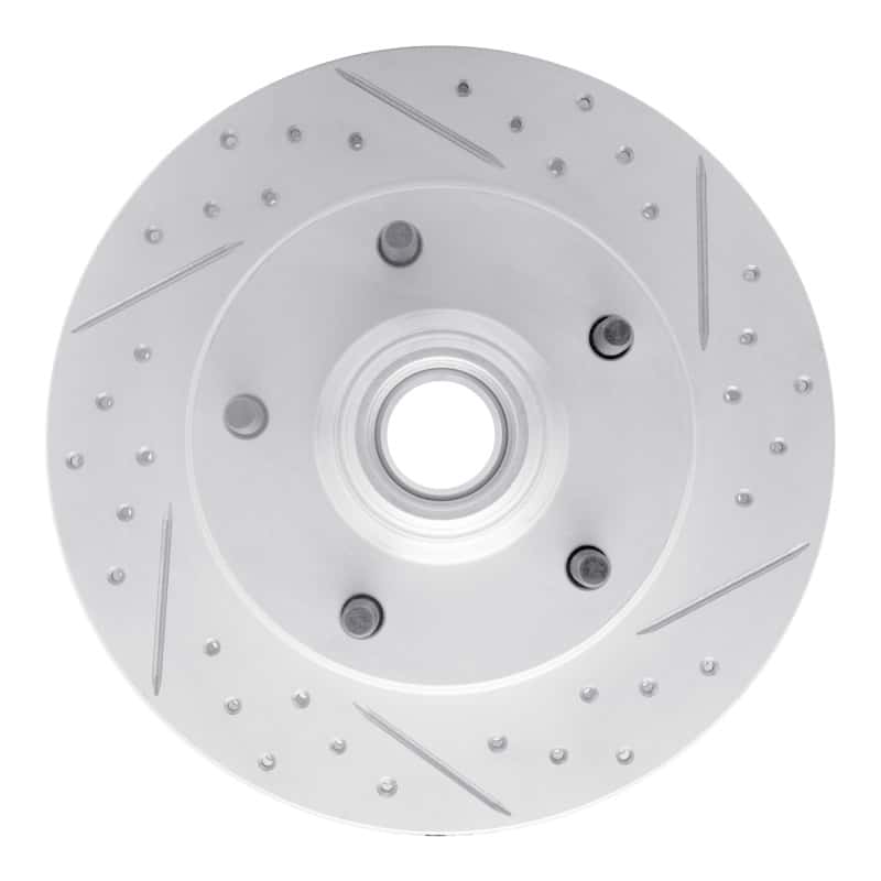 R1 Concepts — R1 73-93 Ford E-100 Econoline Front Right Drilled & Slotted Geo-Carbon Rotor - view 1