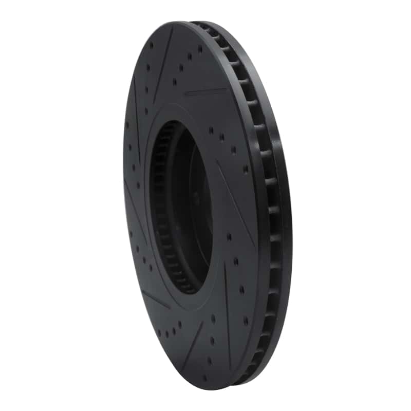 R1 Concepts — R1 07-12 Hyundai Veracruz Front Right Drilled & Slotted Black Brake Rotor
R1 Brake Rotor Drill - view 4