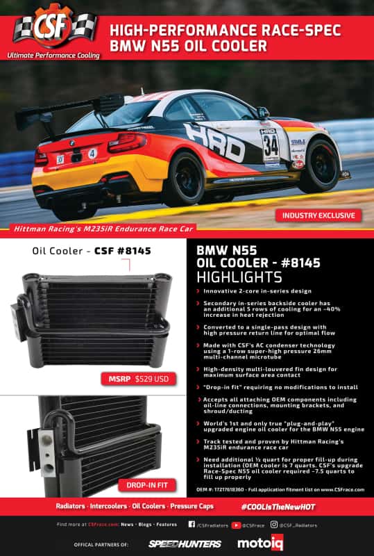 CSF — CSF 11-16 BMW 135i(X) 5 Door F20 / M135i(X) 3 Door F21 Race-Spec Oil Cooler
CSF Oil Cooler - view 7