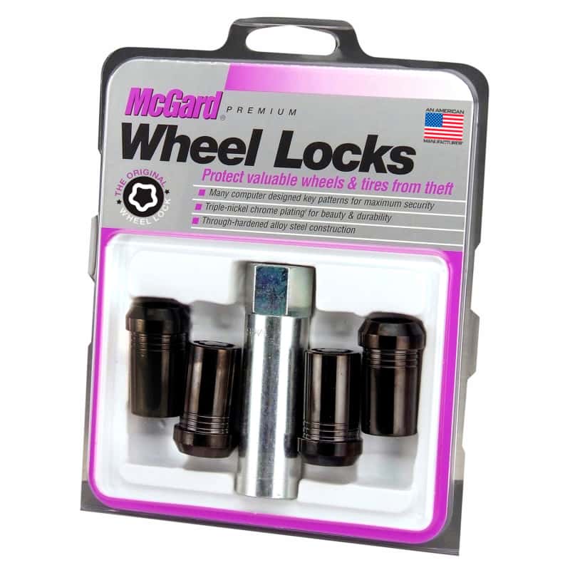 McGard — McGard Wheel Lock Nut Set - 4pk. (Tuner / Cone Seat) M14X1.5 / 22mm Hex / 1.648in. Length - Black - view 6