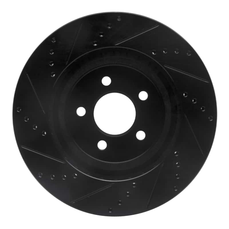 R1 Concepts — R1 94-04 Ford Mustang Front Right Drilled & Slotted Black Brake Rotor
R1 Brake Rotor Drill - view 5
