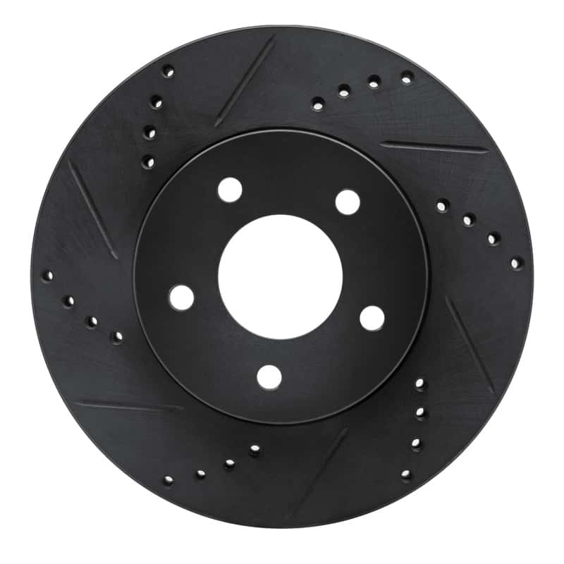 R1 Concepts — R1 02-07 Chevrolet Equinox Front Left Drilled & Slotted Black Brake Rotor
R1 Brake Rotor Drill - view 1