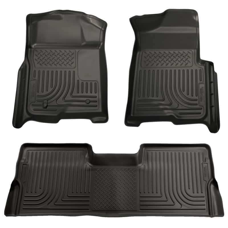 Husky Liners — Husky Liners 08-10 Ford SD Super Cab WeatherBeater Combo Black Floor Liners (w/o Manual Trans Case)
Floor Liners - view 1