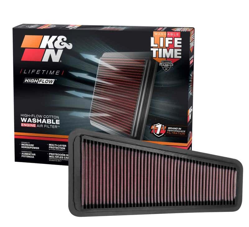 K&N Engineering — K&N 05-10 Toyota Tacoma/Tundra / 02-09 4Runner / 07-09 FJ Cruiser Drop In Air Filter
Replacement Air Filt
Air Filter - view 9