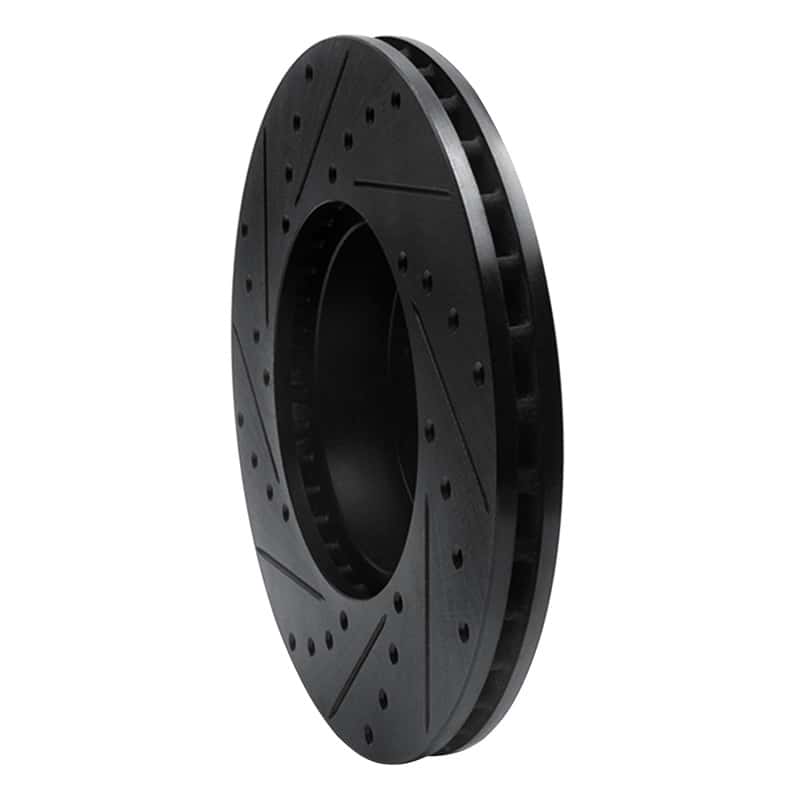 R1 Concepts — R1 71-97 Jaguar XJ12 Front Right Drilled & Slotted Black Brake Rotor
R1 Brake Rotor Drill - view 4
