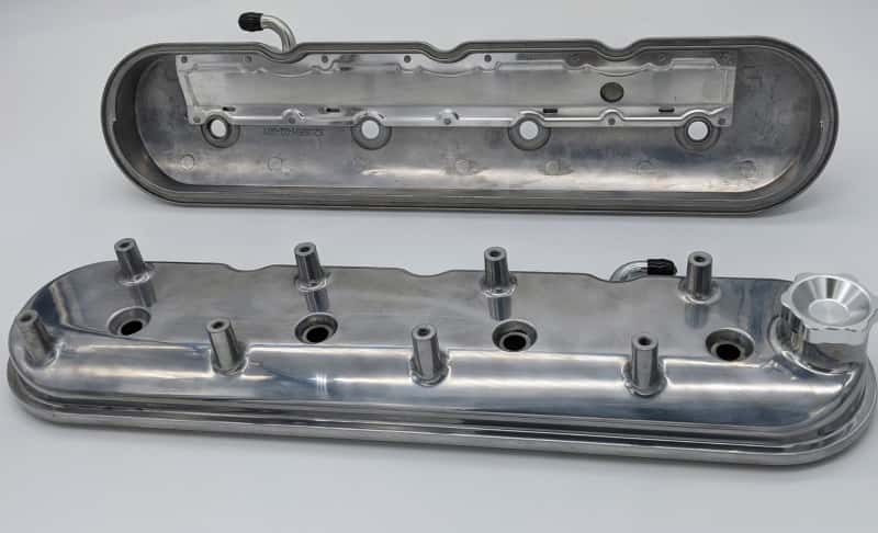 Granatelli Motor Sports — Granatelli 96-22 GM LS Standard Height Valve Cover w/Angled Coil Mount - Polished (Pair)
Engine Valve Cover - view 2
