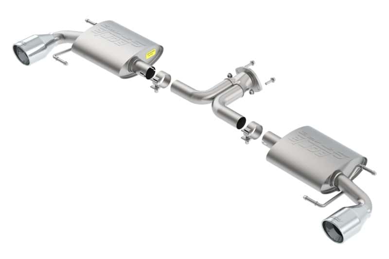Borla — Borla 14-16 Mazda 3 2.0/2.5L AT/MT FWD S-Type Cat-Back Exhaust Single Split Rear Exit
Axle-Back System - view 2