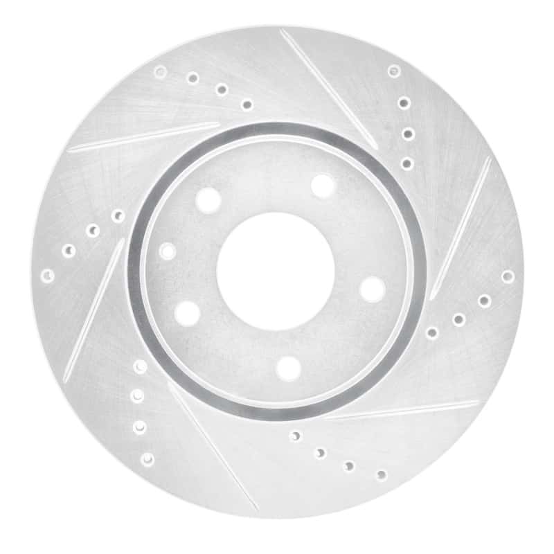 R1 Concepts — R1 16-25 Mazda 6 Front Right Drilled & Slotted Silver Brake Rotor
R1 Brake Rotor Drill - view 1