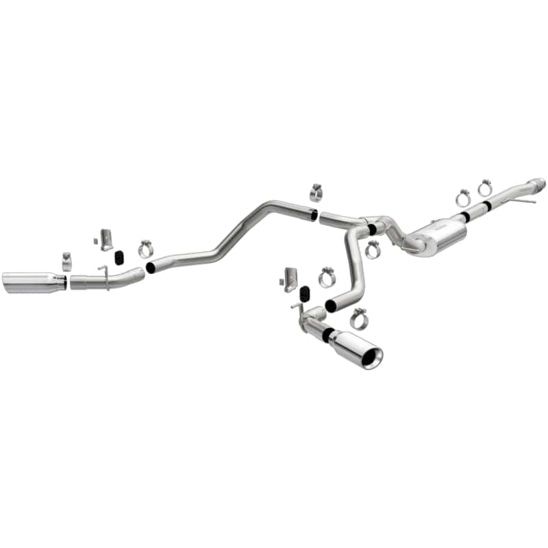 Magnaflow — MagnaFlow 2019 Chevy Silverado 1500 V8 5.3L Street Series Dual Split Exit Exhaust w/ Polished Tips
Cat-Back - view 1