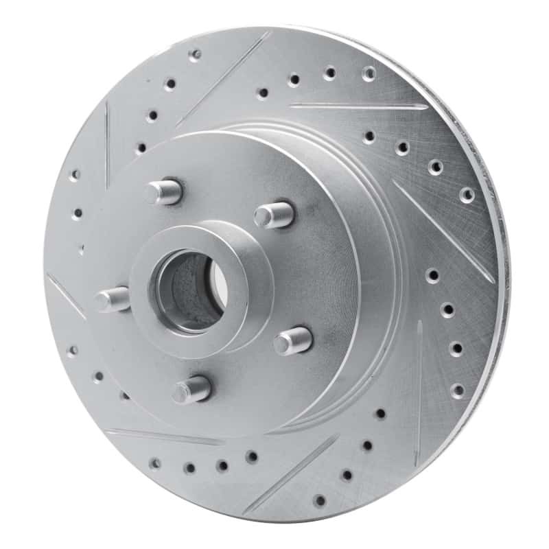 R1 Concepts — R1 1987-1990 Dodge Dakota RWD Front Left Drilled & Slotted Silver Brake Rotor
R1 Brake Rotor Drill - view 2