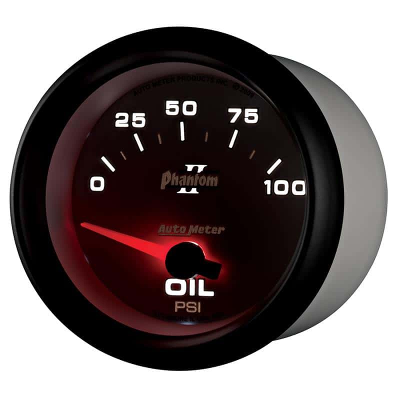 AutoMeter — Autometer Phantom II 2 5/8in 0-100 PSI Short Sweep Electronic Oil Pressure Gauge
2-5/8" OIL PRESS, 0- - view 4