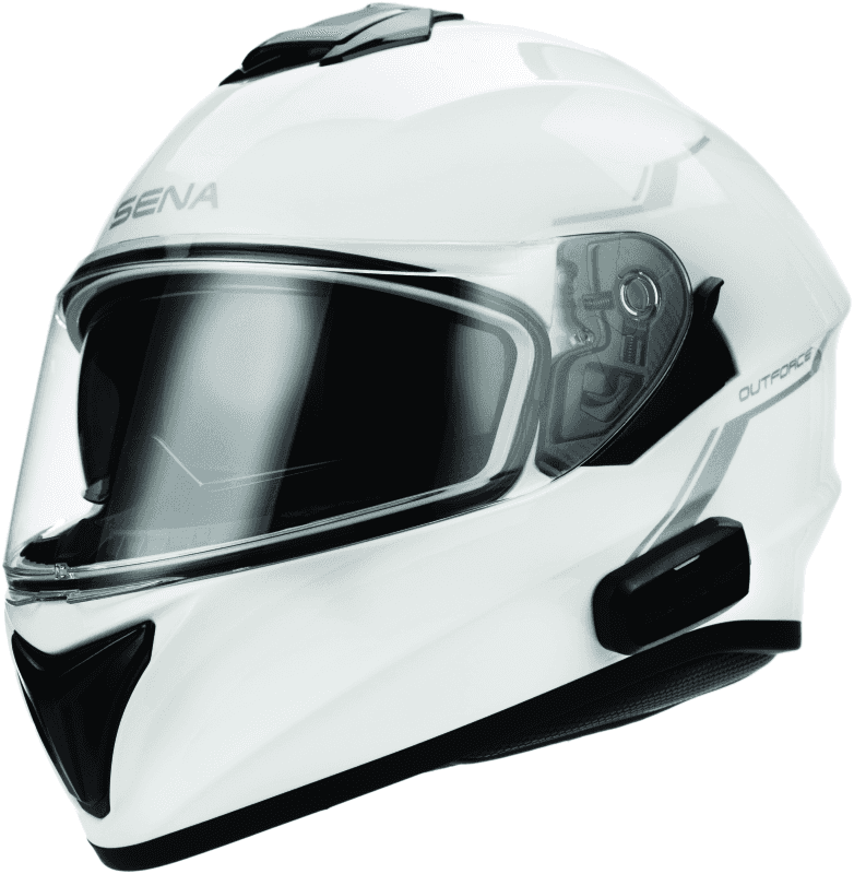 Sena Technologies — Sena Technologies Outforce Full Face Bluetooth Helmet Glossy White - Small - view 1