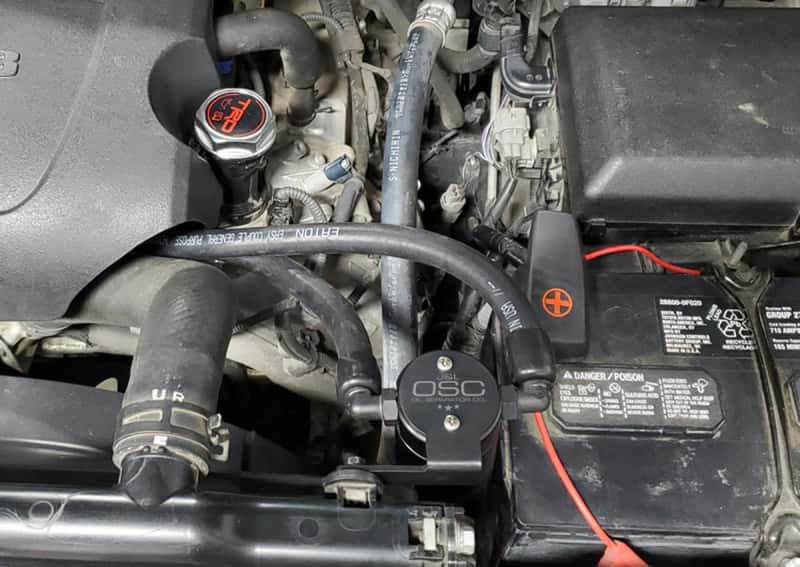 J&L — J&L 07-21 Toyota Tundra 5.7L Driver Side Oil Separator 3.0 - Black Anodized
Oil Separator - view 2