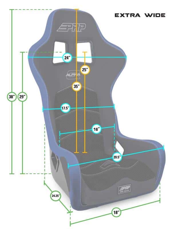 PRP Seats — PRP Alpha Composite Seat/Extra Wide - view 3