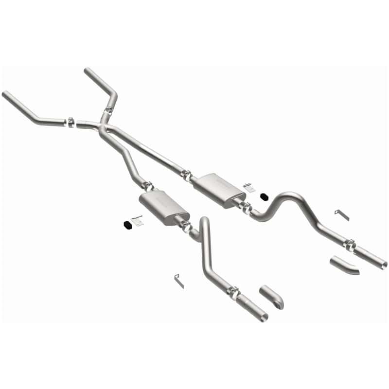 Magnaflow — MagnaFlow SYS C/B 67-70 Mustang 2.50inch w/Tru-X
Crossmember-Back
Cat-Back - view 1