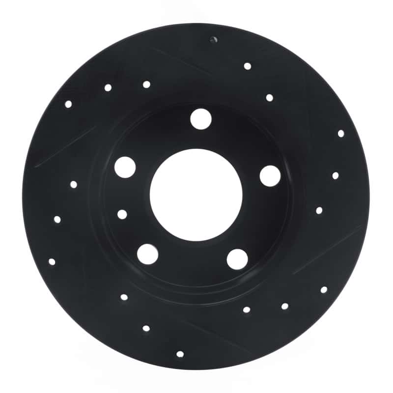 R1 Concepts — R1 02-06 Audi A4 (USA/Canada) Rear Left Drilled & Slotted Black Brake Rotor
R1 Brake Rotor Drill - view 5