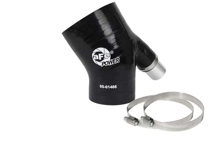 aFe — aFe MagnumFORCE Coupling Kit 3in ID x 2/14in x 35deg Elbow Reducing Coupler w. Vent - Black
Intake Coupling Kit - view 1