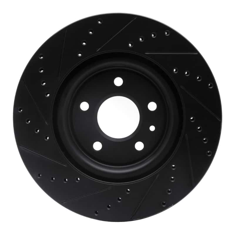 R1 Concepts — R1 11-19 Ford Explorer Front Right Drilled & Slotted Black Brake Rotor
R1 Brake Rotor Drill - view 5