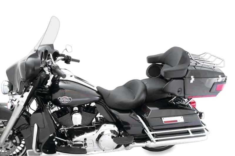 Mustang Motorcycle — Mustang 08-21 Harley Electra Glide, Rd Glide, Rd King, Str Glide Super Touring 1PC Seat - Black - view 1