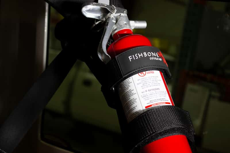 Fishbone Offroad — Fishbone Offroad Padded Roll Bar Black Fire Extinguisher Holder - view 12