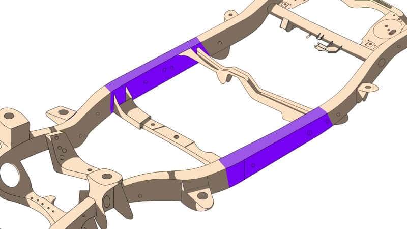 RustBuster — RustBuster 07-14 FJ Cruiser Center Frame Section - Right Side - view 9