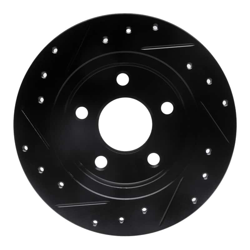 R1 Concepts — R1 93-05 Ford Taurus (Excl SHO) Rear Right Drilled & Slotted Black Brake Rotor
R1 Brake Rotor Drill - view 5