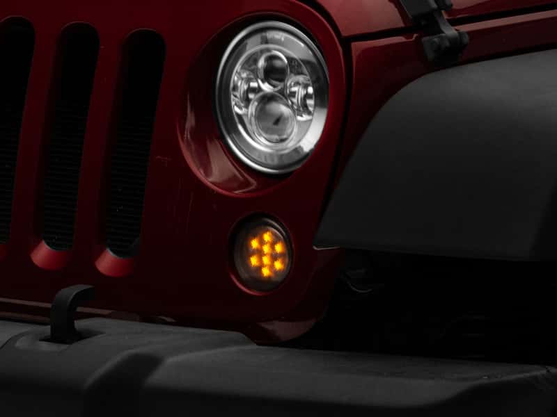 Raxiom — Raxiom 07-18 Jeep Wrangler JK Axial Series LED Amber Turn Signals (Smoked)
Lights - view 3