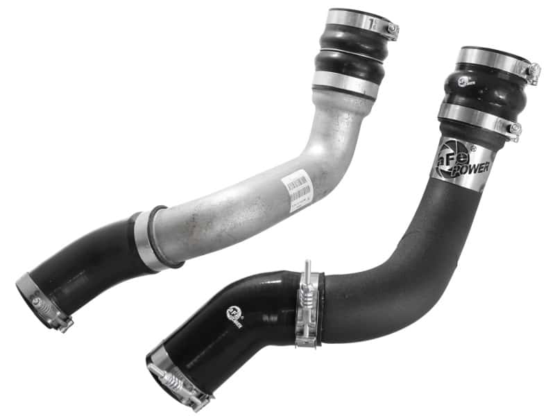 aFe — aFe BladeRunner 3in Black Intercooler Tubes Hot & Cold Side Kit for 13-14 Dodge RAM Diesel 6.7L (td)
Charge Pipe Kit - view 4