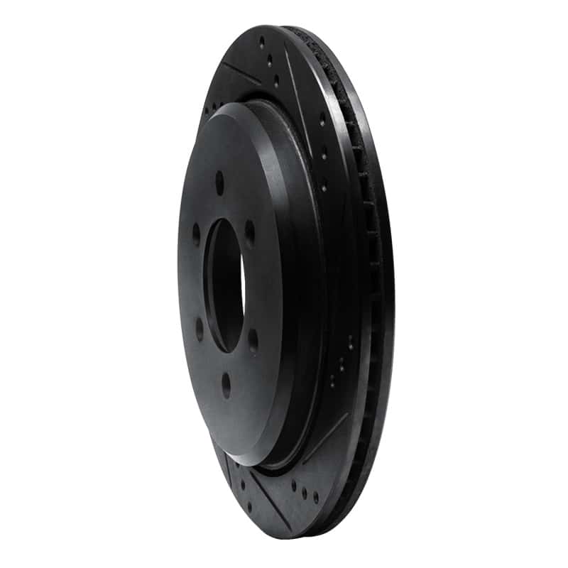 R1 Concepts — R1 02-06 Ford Expedition Rear Right Drilled & Slotted Black Brake Rotor
R1 Brake Rotor Drill - view 2