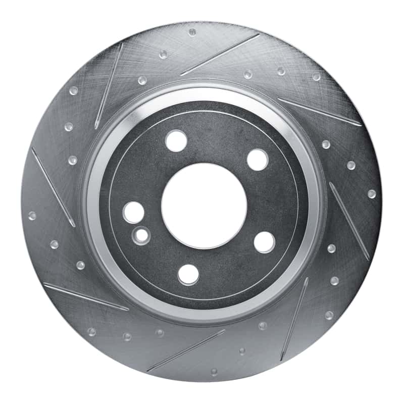R1 Concepts — R1 20-25 Mercedes-Benz GLE350 Rear Left Drilled & Slotted Silver Brake Rotor
R1 Brake Rotor Drill - view 1