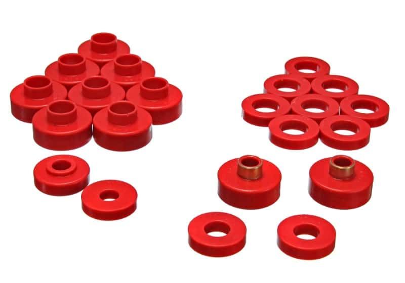 Energy Suspension — Energy Suspension CJ5-7 Body Mounts - Red
BodyMntBshKt - view 2