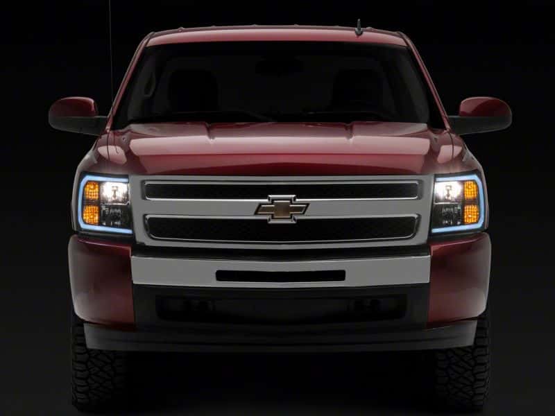 Raxiom — Raxiom 07-13 Chevrolet Silverado 1500 Axial Series Headlights w/ LED Bar- Blk Housing (Clear Lens)
Headlights - view 10