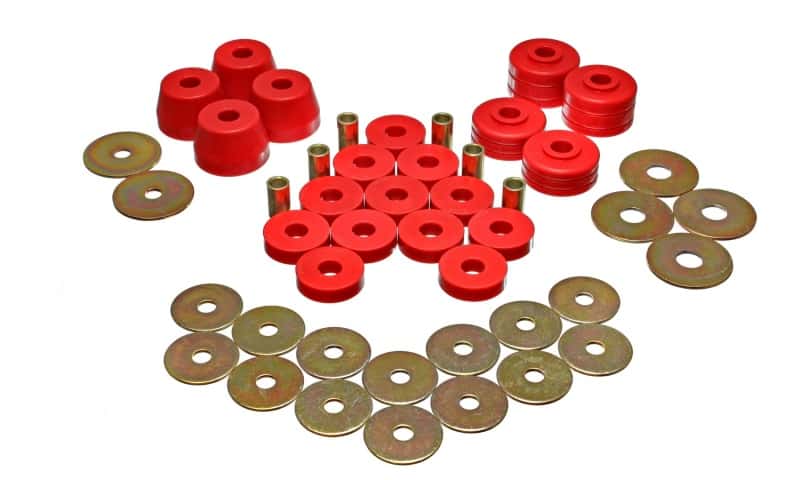 Energy Suspension — Energy Suspension Body Mount Bushing Sets - Red
BodyMntBshKt - view 1