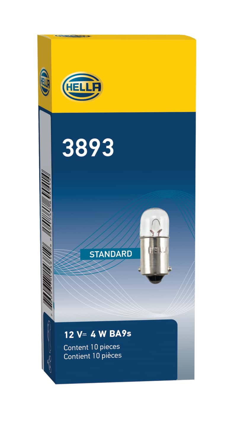 Hella — Hella Bulb 3893 12V 4W BA9s T2.75
3893 Incan Bulb - view 4
