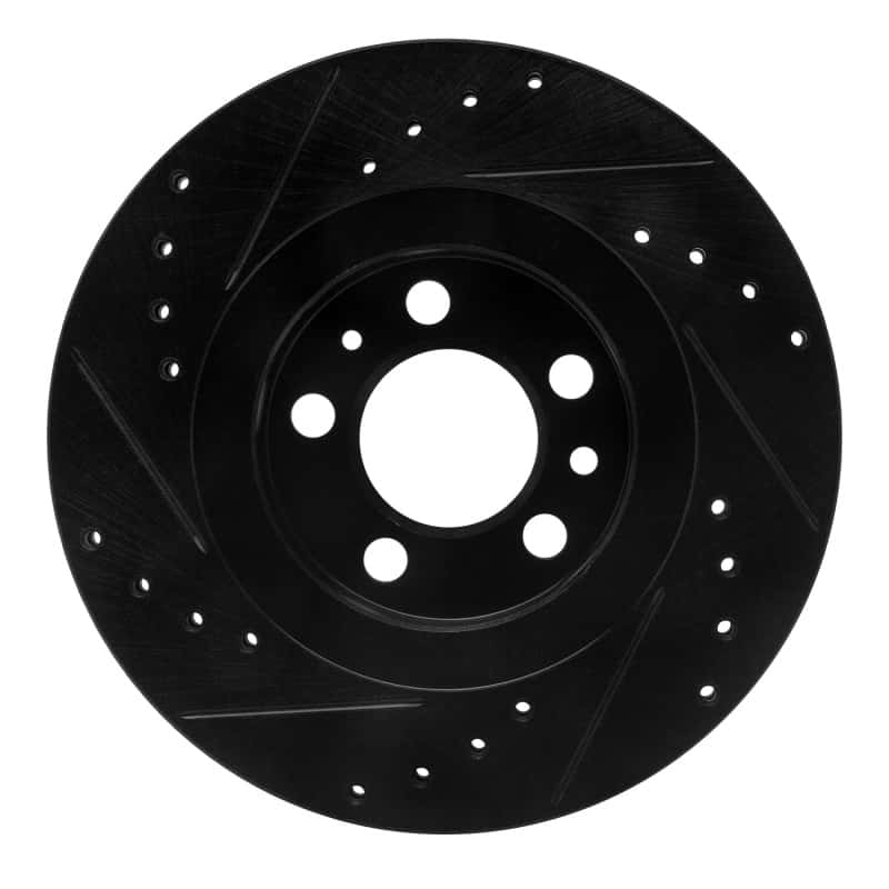 R1 Concepts — R1 98-15 Volkswagen Beetle Front Right Drilled & Slotted Black Brake Rotor
R1 Brake Rotor Drill - view 5